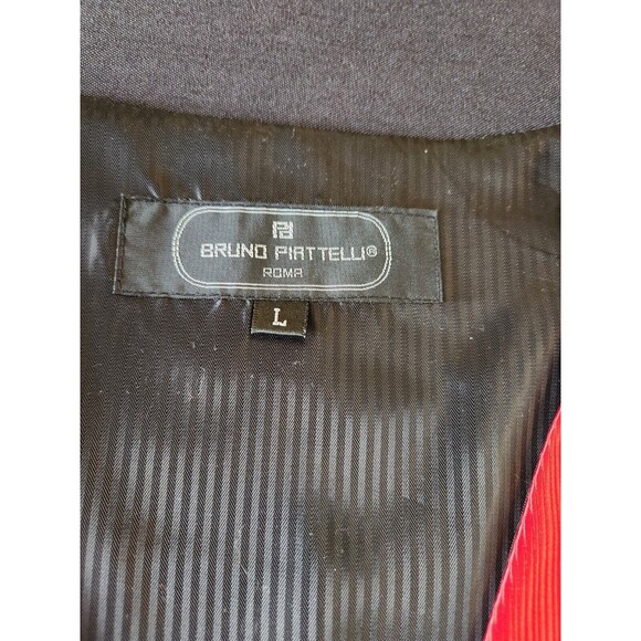 Bruno‎ Piattelli Red Rib Tuxedo Formal 4 Pc Vest Tie Bow Hanky Large prom - Picture 6 of 14